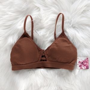 ❌DONATED❌ New stretch chocolate brown bralette bra